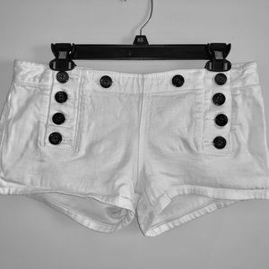 Quiksilver White Denim Shorts